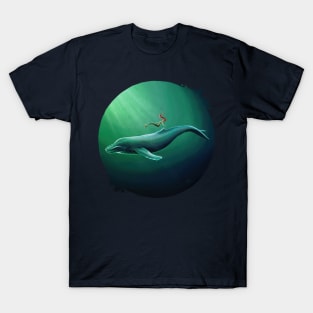 Mermaid and whale T-Shirt